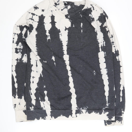 Sparkle & Fade Women's Black Tie-Dye Sweatshirt S