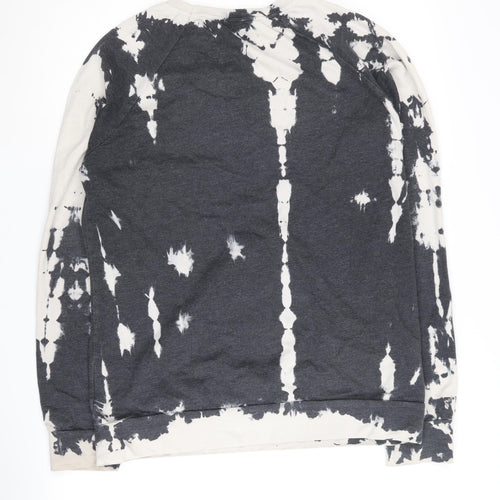 Sparkle & Fade Women's Black Tie-Dye Sweatshirt S