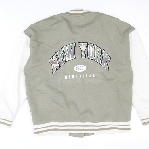 New Look Girls Varsity Jacket Green 10-11 Years