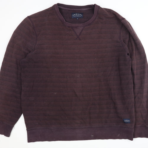 Criminal Men's XL Pullover Sweatshirt