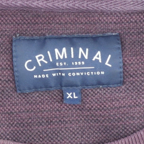 Criminal Men's XL Pullover Sweatshirt
