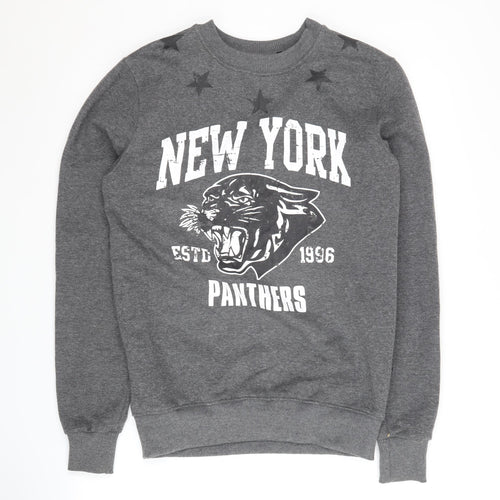 BCK & HRSY Men's Grey Graphic Sweatshirt S