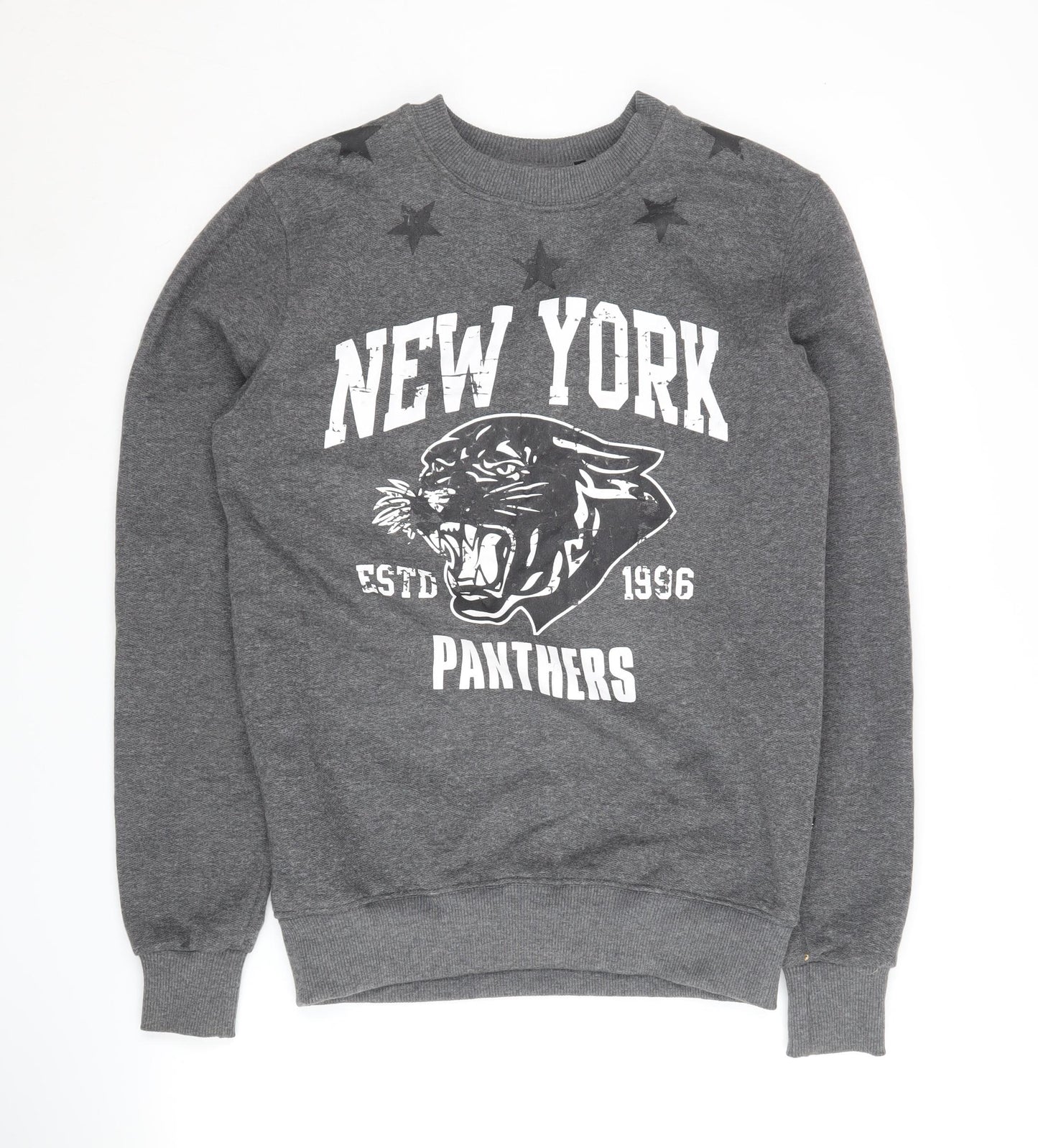 BCK & HRSY Men's Grey Graphic Sweatshirt S