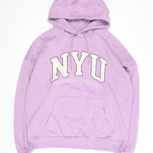 NYU Unisex Adults Purple Pullover Hoodie S