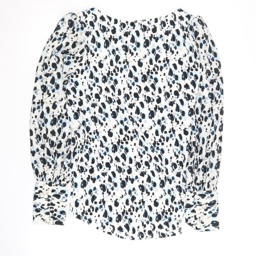 Next Women's Multicoloured Animal Print Blouse Size 6