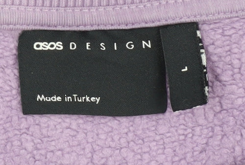 ASOS DESIGN Women's Purple Pullover Sweatshirt