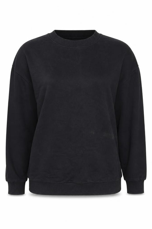 Front view of ASOS Women's Black Pullover Sweatshirt, size 14