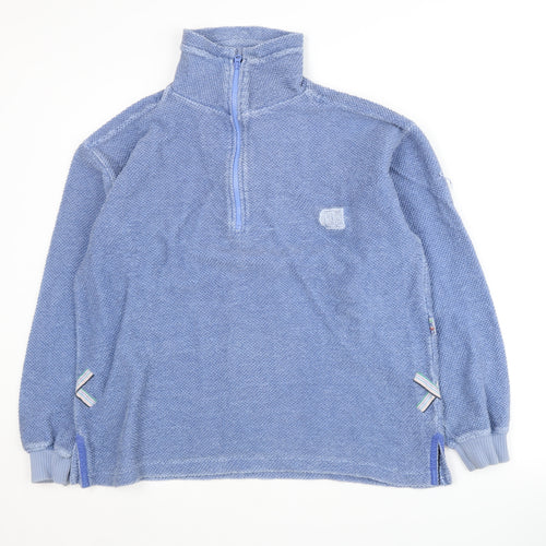 Deal Unisex Blue Pullover Sweatshirt L 1/4 Zip