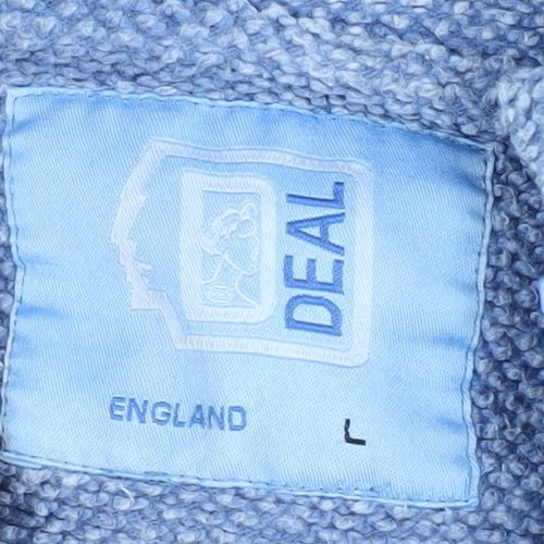 Deal Unisex Blue Pullover Sweatshirt L 1/4 Zip