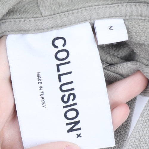 Collusion Men's Beige Pullover Hoodie M