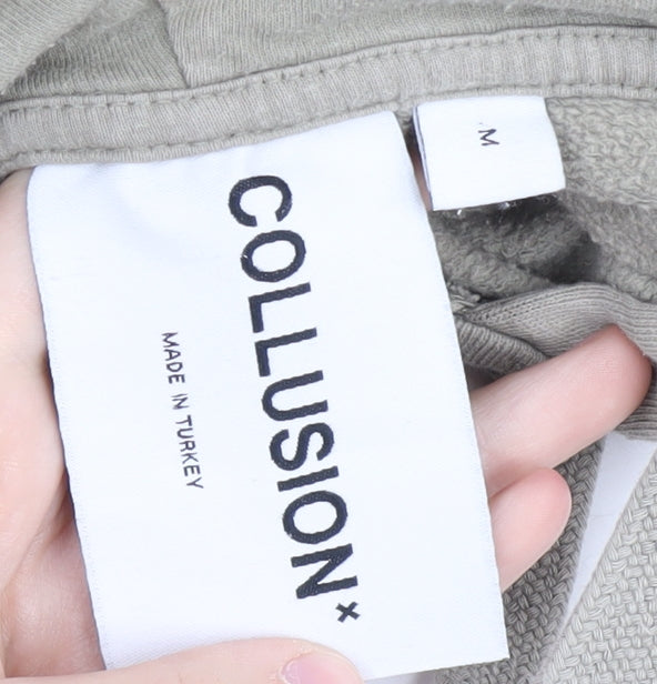 Collusion Men's Beige Pullover Hoodie M