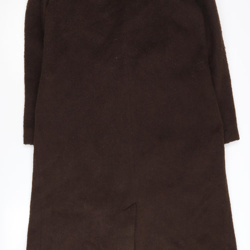 Brown Wool Overcoat by Marks and Spencer, Size 10