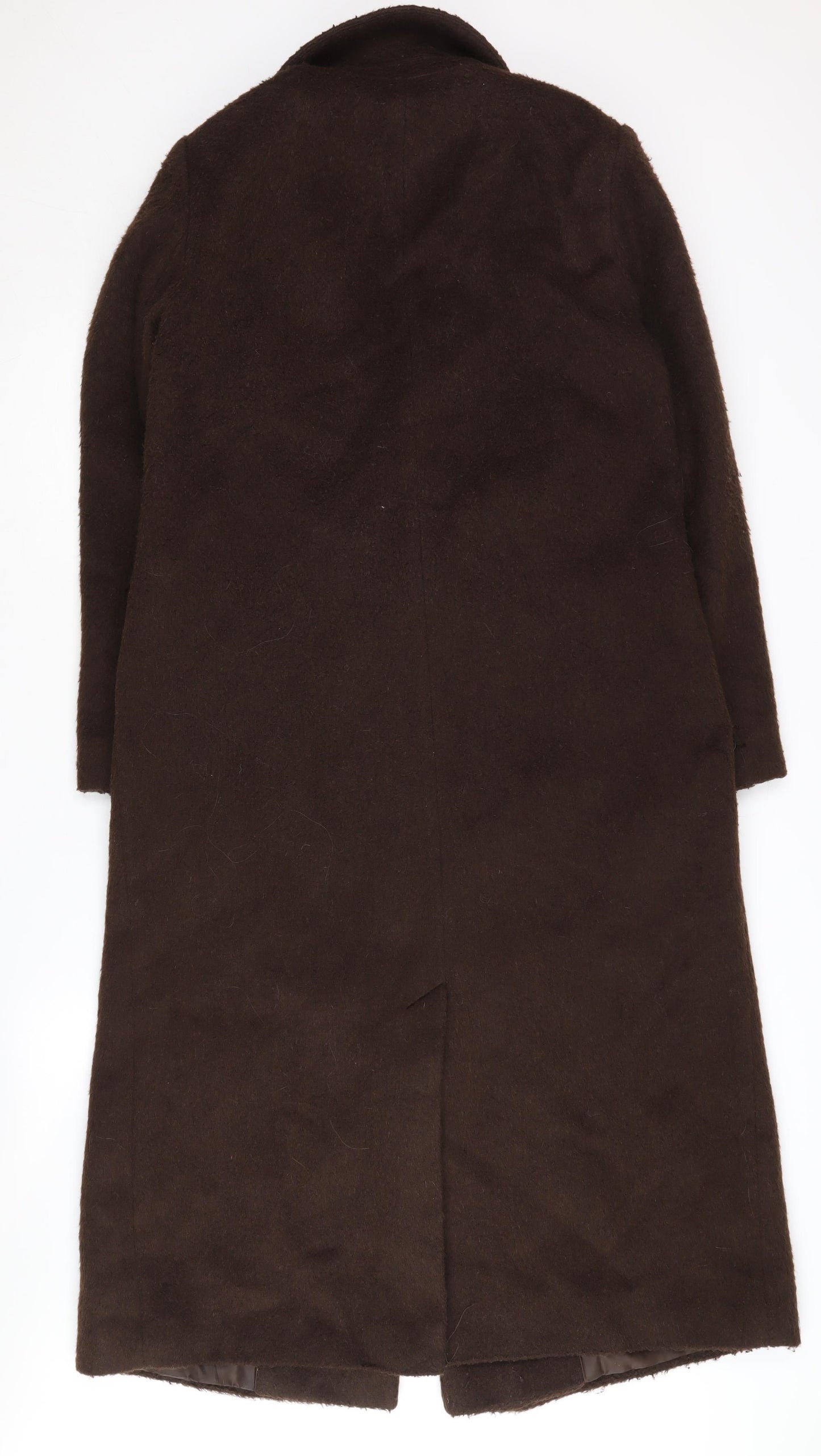 Brown Wool Overcoat by Marks and Spencer, Size 10