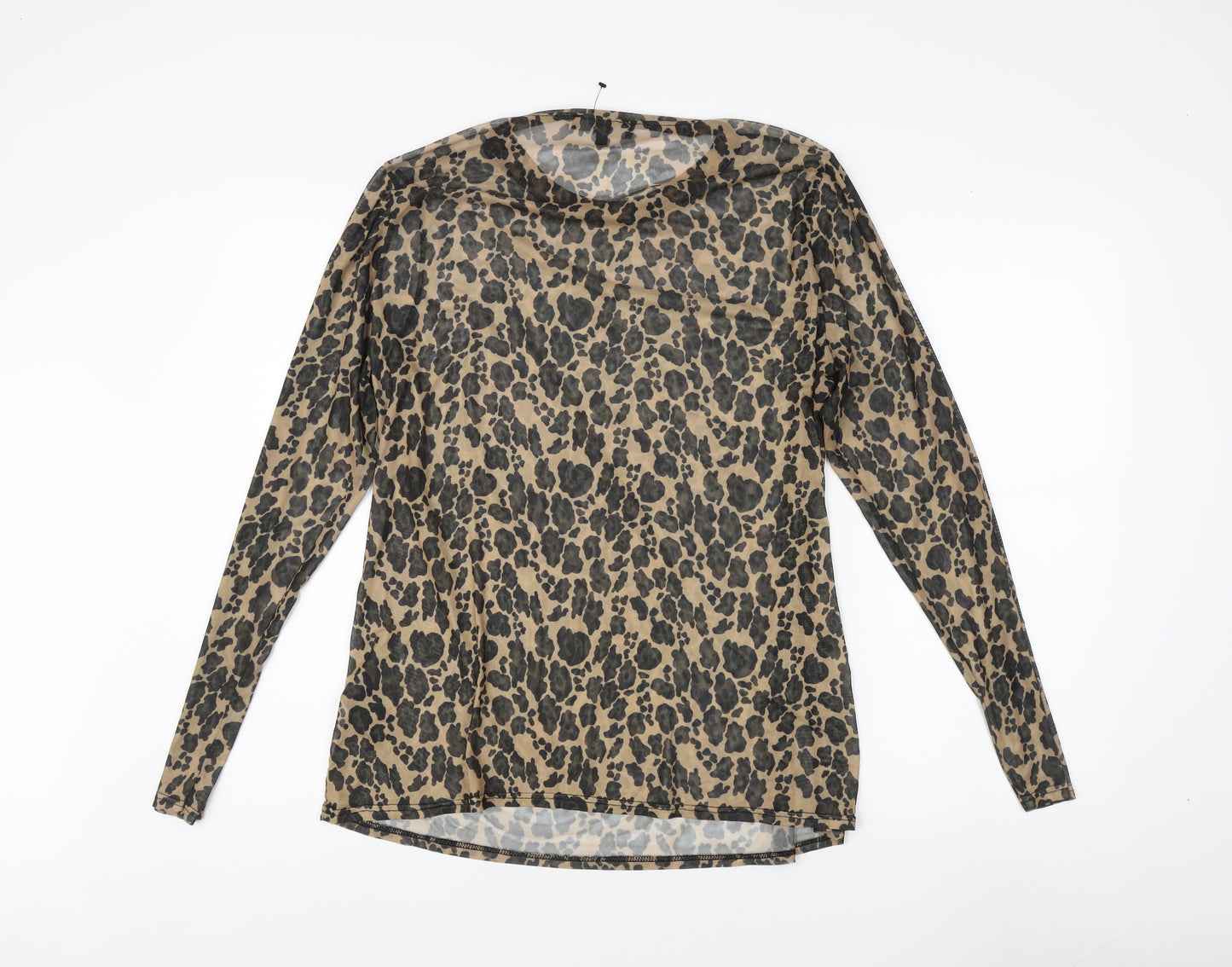 Simply Be Women’s Beige Animal Print Long Sleeve Top