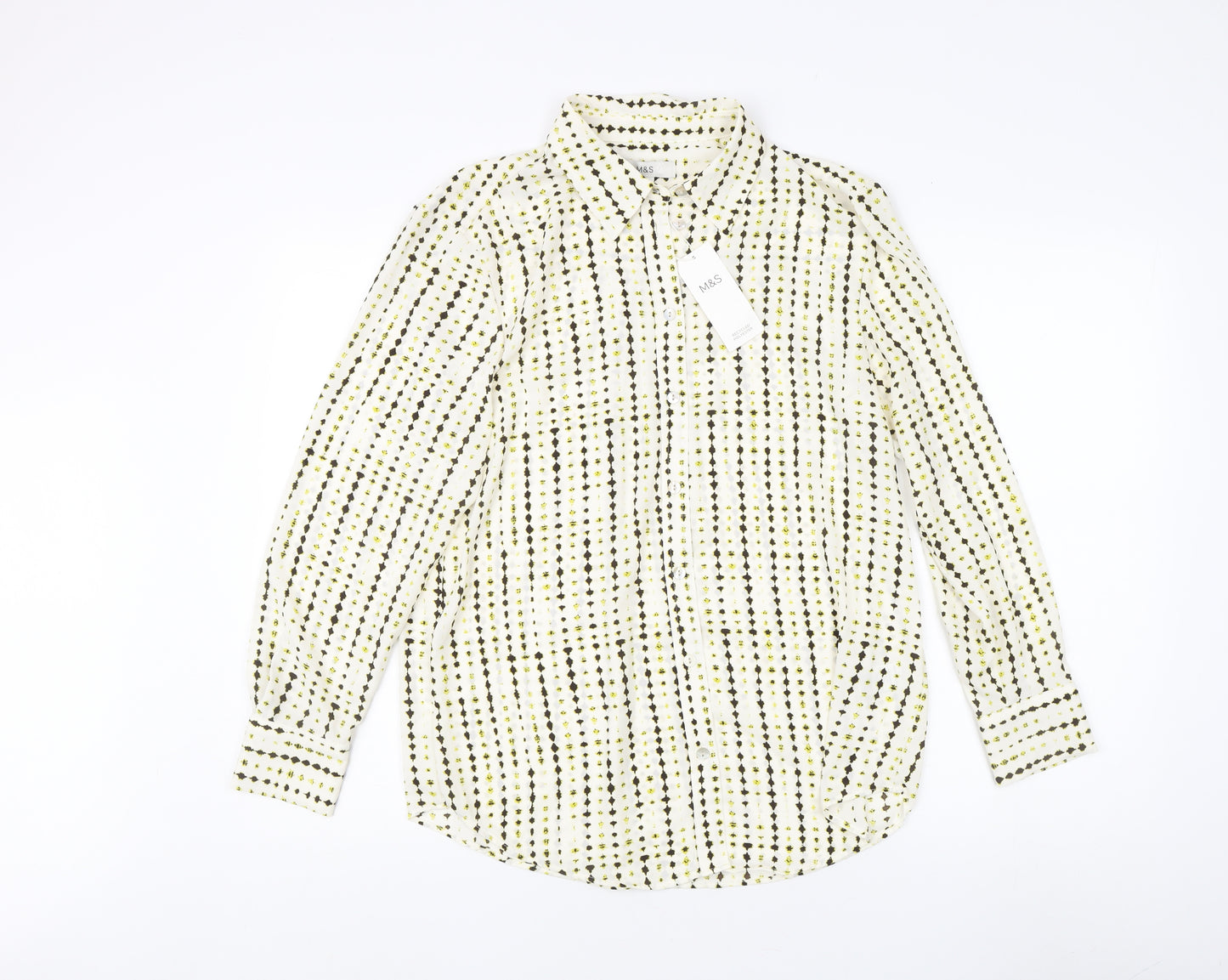 Marks and Spencer Women's Multicoloured Button-Up Shirt
