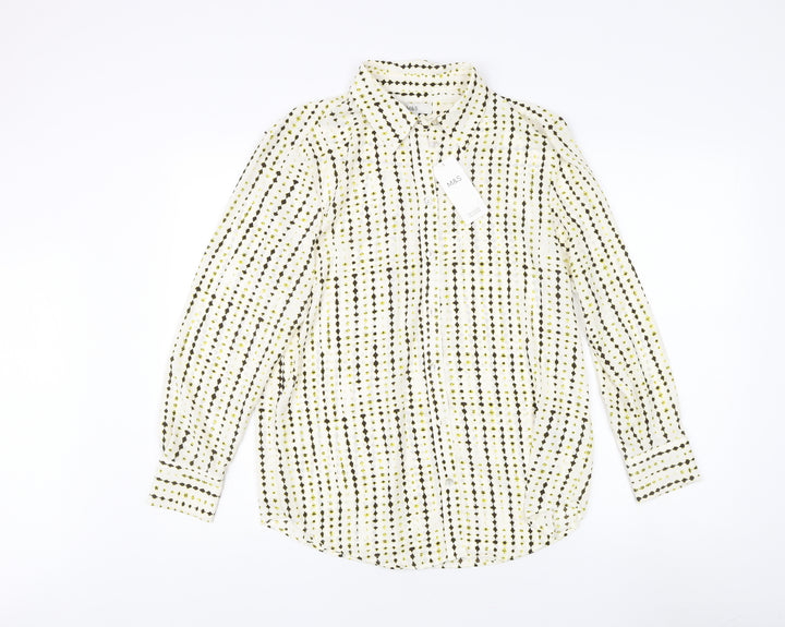 Marks and Spencer Women's Multicoloured Button-Up Shirt