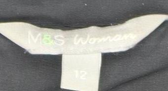 Marks and Spencer Women's Black Trench Coat Size 12
