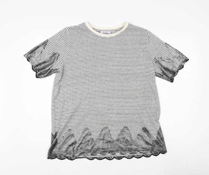 Marks and Spencer Women's Striped T-Shirt, Size 18