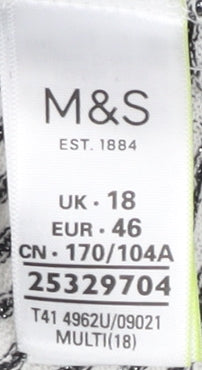 Marks and Spencer Women's Striped T-Shirt, Size 18