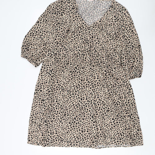 John Lewis Women’s Animal Print Viscose Dress, Size 10