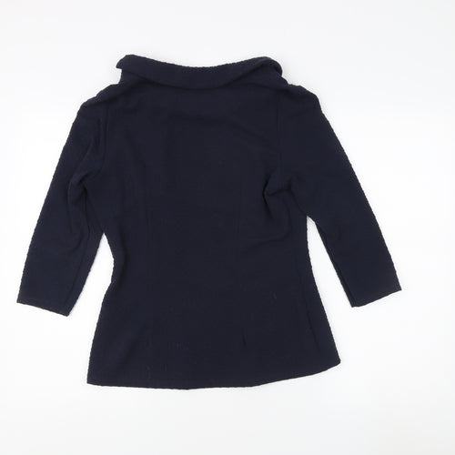 Pepperberry Women's Black Cowl Neck Tunic Blouse Size 12