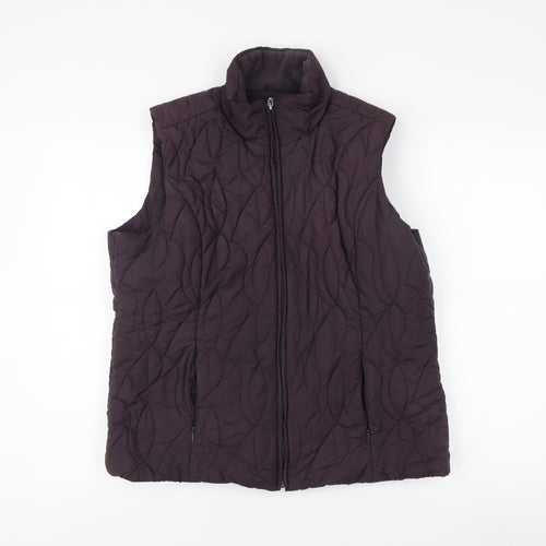 Marks and Spencer Women's Black Quilted Waistcoat L