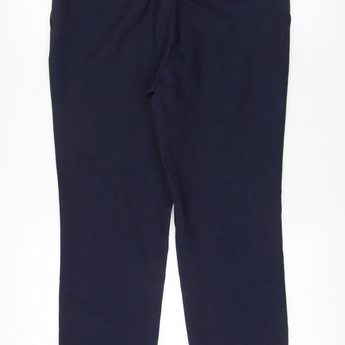 Next Women Blue Trousers Size 12 Wool Blend