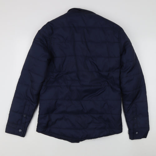 BS Quality Apparel Men's Blue Quilted Jacket, Size S