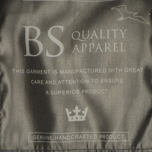 BS Quality Apparel Men's Blue Quilted Jacket, Size S