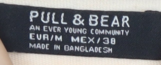 Pull & Bear Women's Beige Basic T-Shirt Size 10