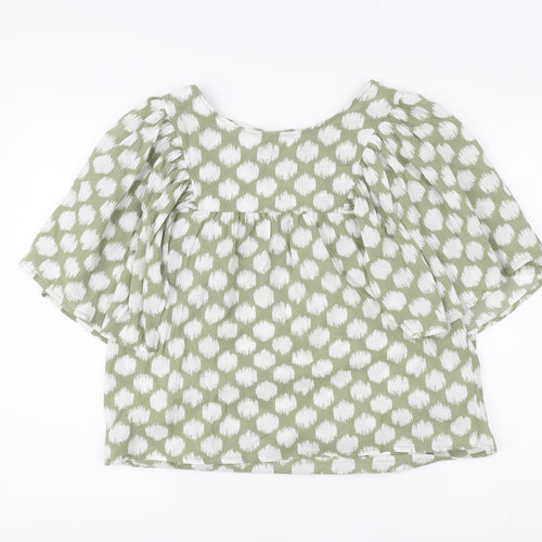 Marks and Spencer Women's Green Blouse UK 8