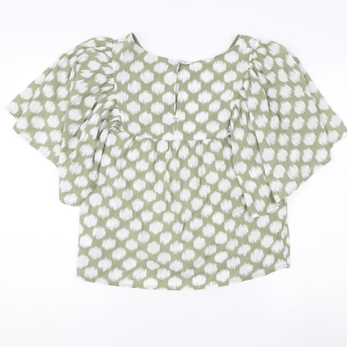 Marks and Spencer Women's Green Blouse UK 8
