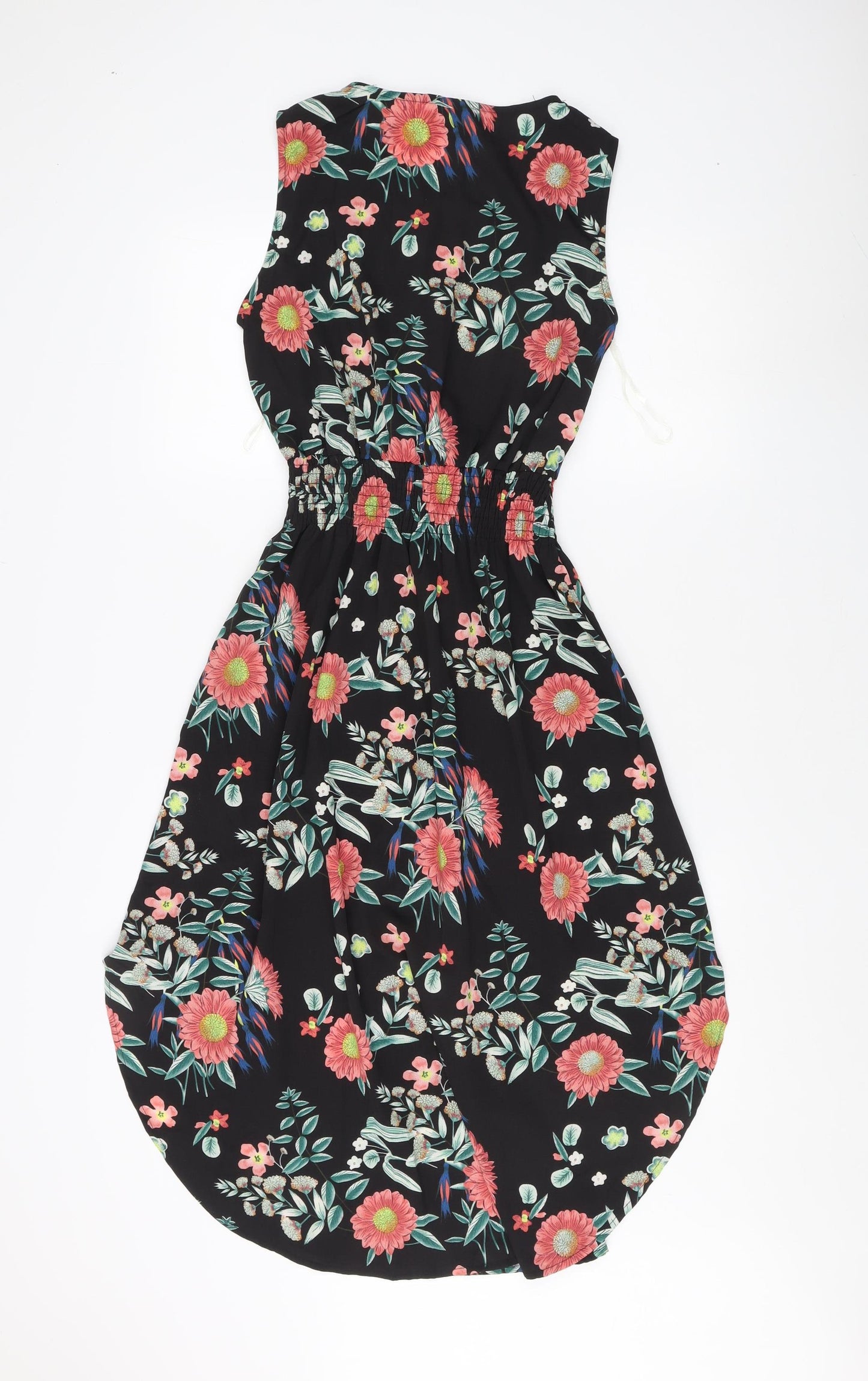 Izabel London Women's Black Floral Sheath Dress Size 10