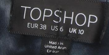 Topshop Women's Multicoloured Maxi Dress Size 10