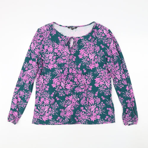 Bonmarché Women's Multicoloured Floral Tunic Blouse Size 14
