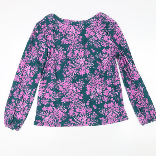 Bonmarché Women's Multicoloured Floral Tunic Blouse Size 14
