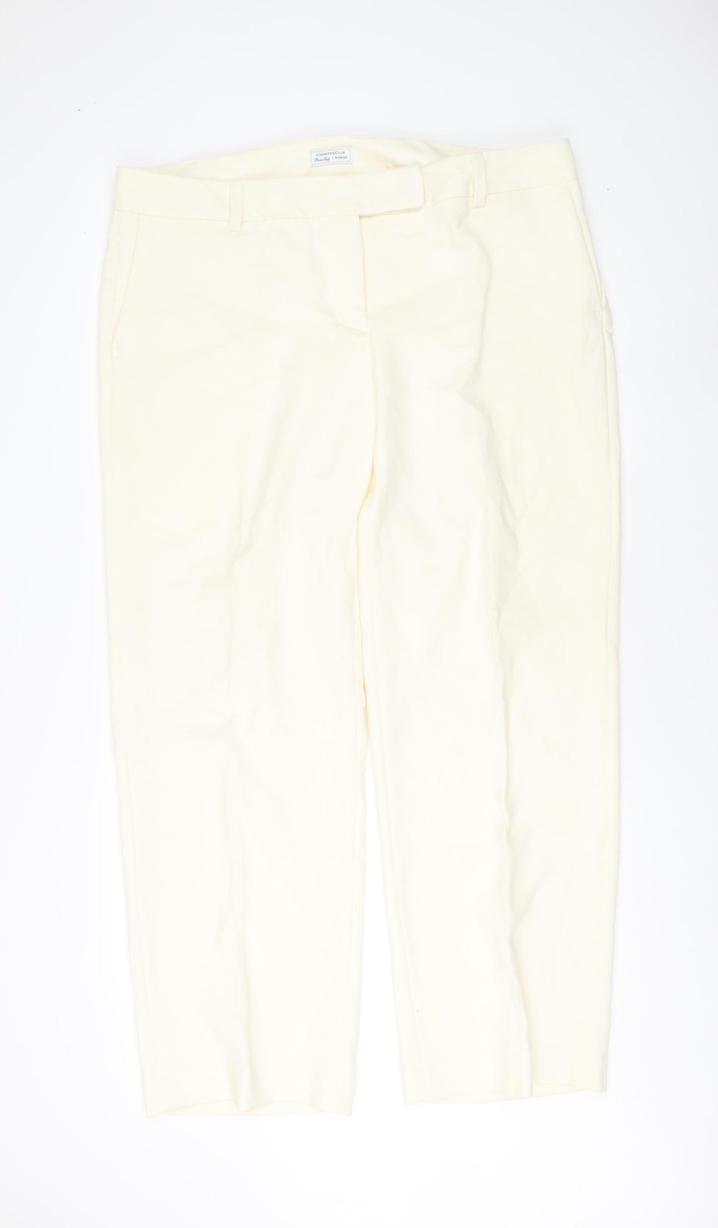 CharterClub Women's Ivory Trousers Size 18 Plus