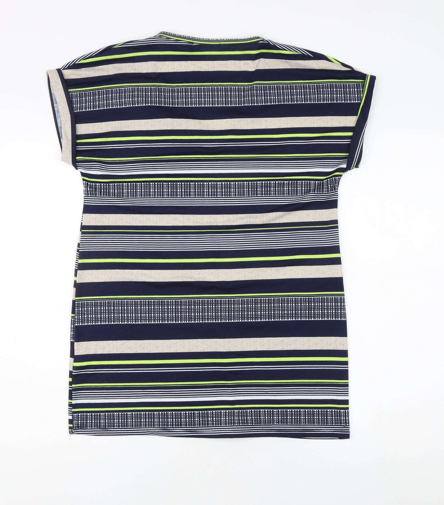 Alexara Women's Multicoloured Striped Top, Size S, V-Neck