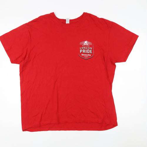 Roly Men's Red 2XL Crew Neck London Pride T-Shirt
