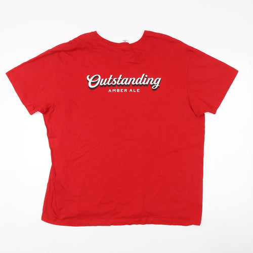Roly Men's Red 2XL Crew Neck London Pride T-Shirt