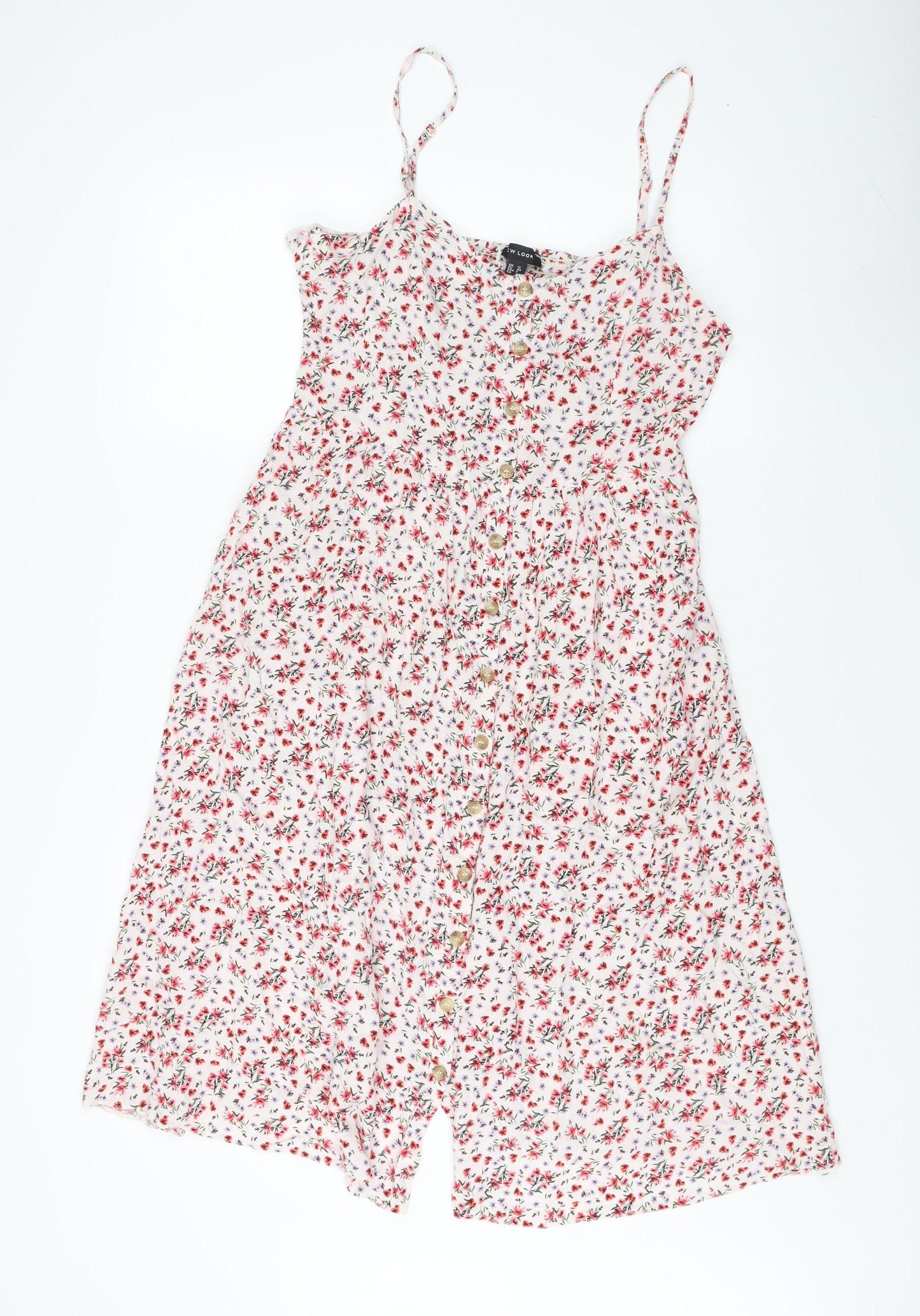 New Look Women's Floral Strappy Sleeveless Dress