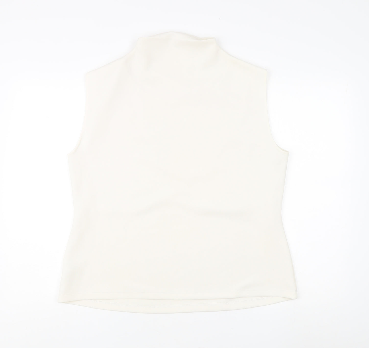 ASOS Curve Women's White Sleeveless High Neck Top