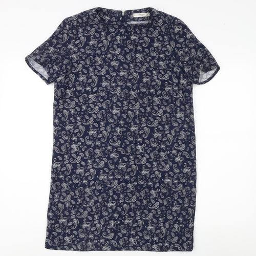 Mango Women's Blue Paisley Dress Size S
