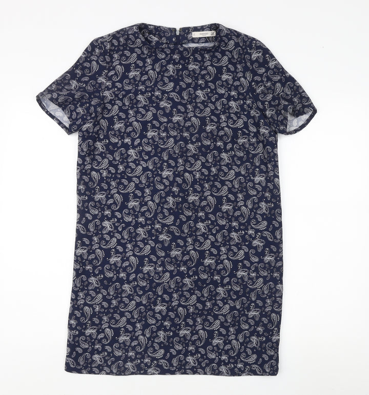 Mango Women's Blue Paisley Dress Size S