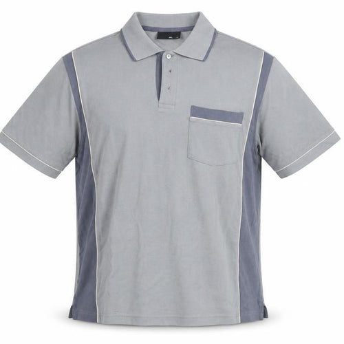 BHS Men's Blue Polo Shirt, Small, Short Sleeve, 100% Cotton