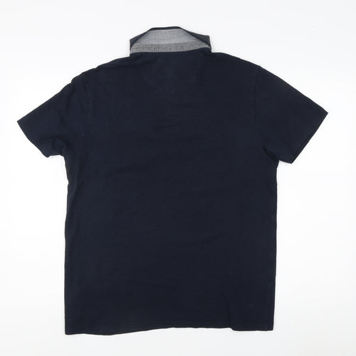 Burton Menswear Black Polo Shirt, Men's L, Regular Fit