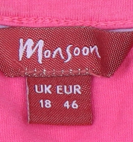 Monsoon Pink Camisole Tank Top, Women's Size 18