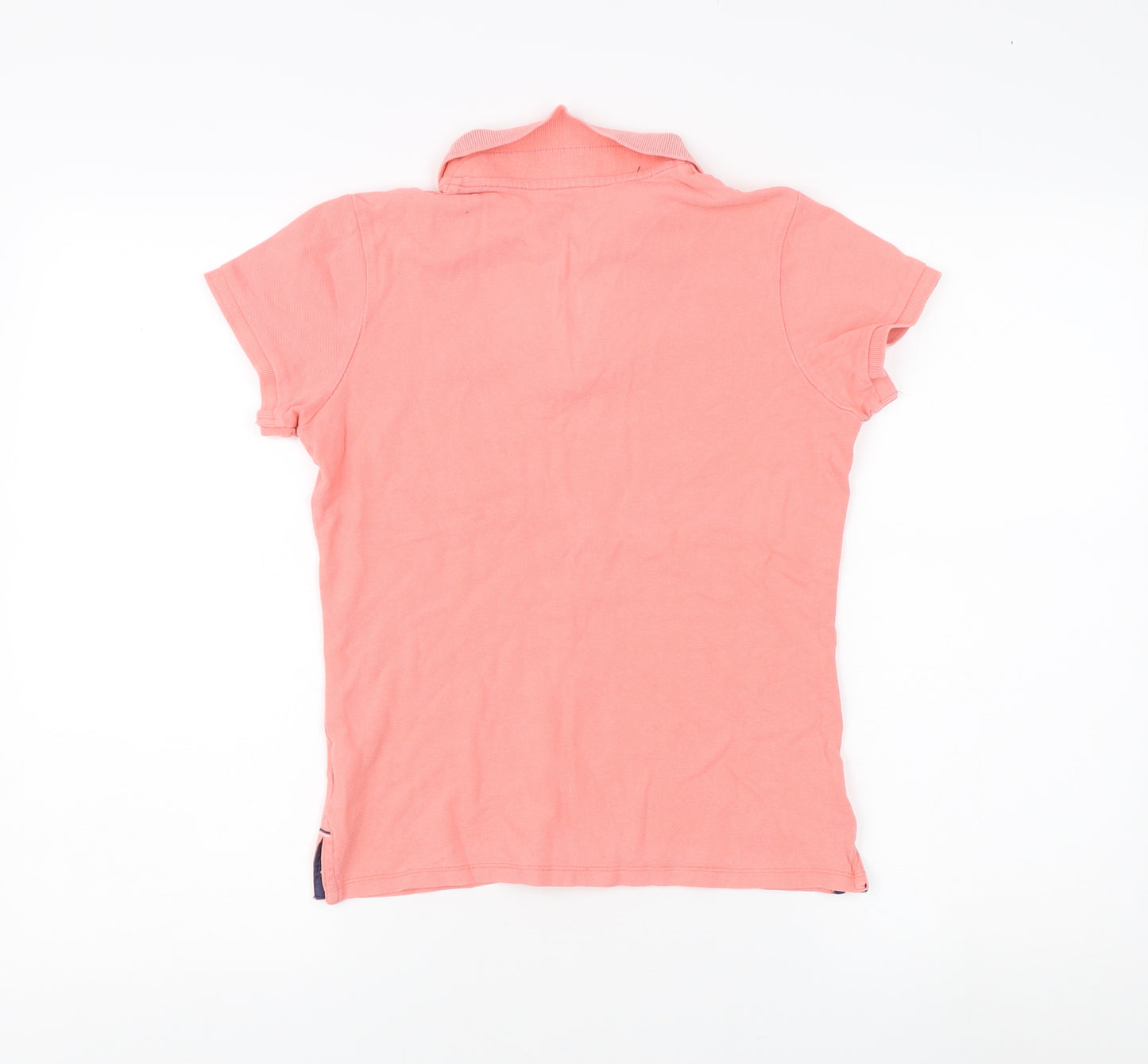 PDI Women's Pink Polo Shirt M - Cotton Casual Short Sleeve