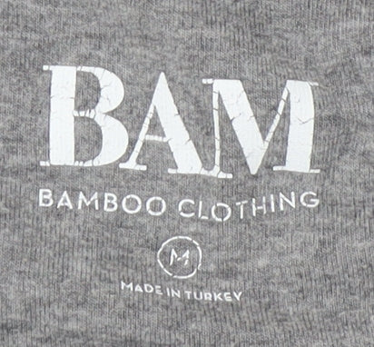 BAM Men's Grey Bamboo T-Shirt M