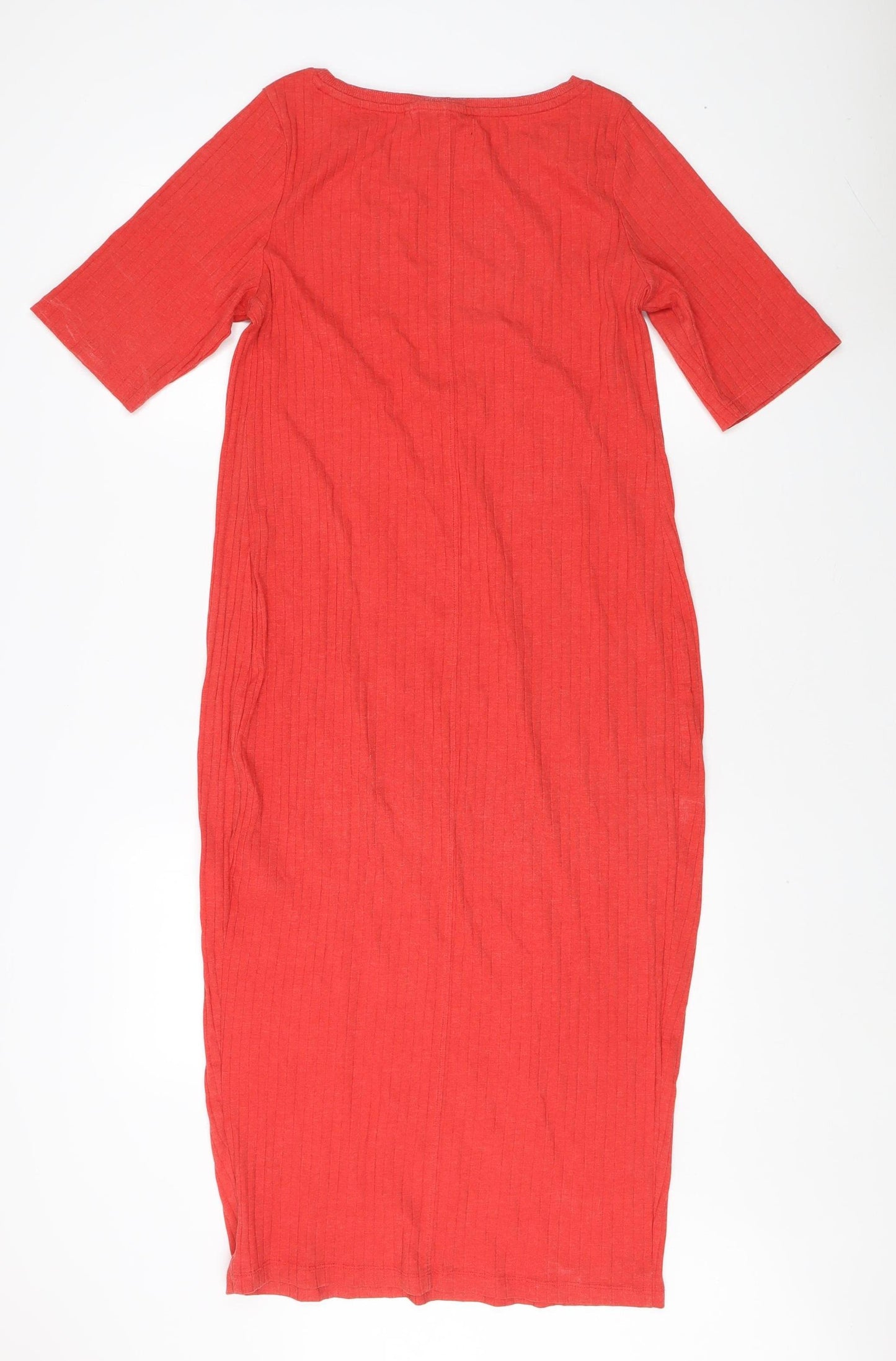 Next Maternity Red Midi Boat Neck Sheath Dress UK 16